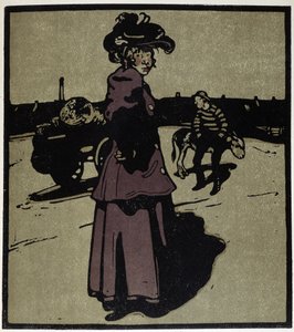 Händler der vier Jahreszeiten, London - in "Types of London" von William Nicholson (1872-1949), ed Floury