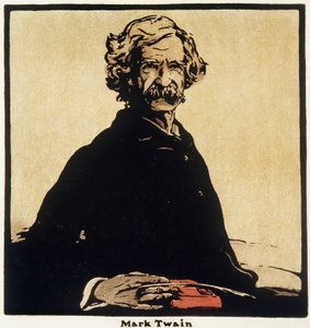 Porträt von Mark Twain (1835-1910), amerikanischer Schriftsteller von William Nicholson