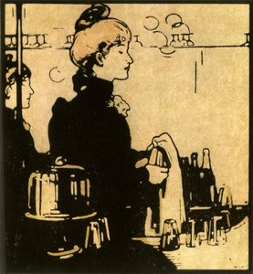Die Bardame, 1888, 1946 von William Nicholson
