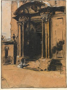 Das Portal des alten Ashmolean Museums, Oxford von William Nicholson