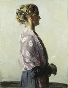 Die Dame in Schwarz von William Nicholson