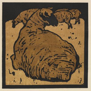 Das quadratische Buch der Tiere: Das einfache Schaf von William Nicholson