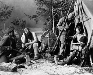 Leben des Trappers in Kanada, Foto von Nottman, ca. 1890 von William Notman