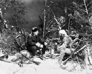 Leben des Trappers in Kanada, Foto von Nottman, um 1890 von William Notman