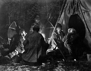 Leben des Trappers in Kanada, Foto von Nottman, um 1890 von William Notman