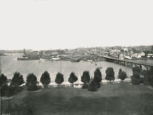 Blick von den Regierungsgebäuden, Victoria, Kanada