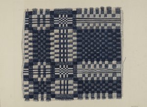 Blau-weißer Homespun, um 1937 von William O. Fletcher