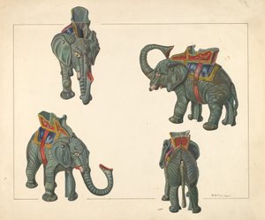 Spielzeugbank: Elefant