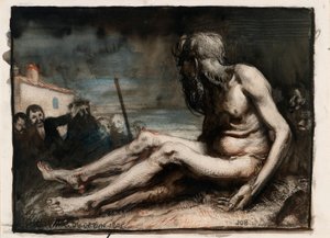Hiob auf dem Misthaufen von William Orpen