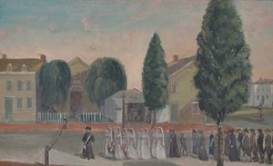 Beerdigungsprozession eines Kindes, 1870er Jahre von William P. Chappel