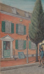 Teezwieback und Backsteinhaus von William P. Chappel