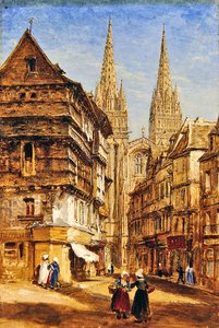 St. Corentin der Kathedrale von Quimper, ca. 1860