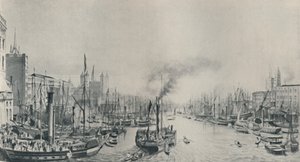 Der Pool: Dampferfahrten, 1841, 1920 von William Parrott