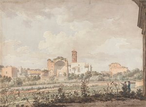 Tempel der Venus und Rom vom Kolosseum von William Pars