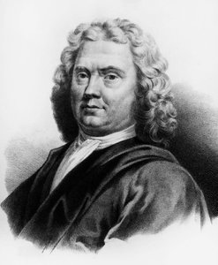 Porträt von Herman Boerhaave, niederländischer Arzt, Chemiker und Botaniker, Gravur von Nicolas Toussaint Charlet