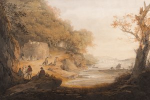 Der Kalkofen bei Crabtree gegenüber von Saltram, Devon von William Payne