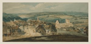 Jedburgh von einer Höhe von William Pearson