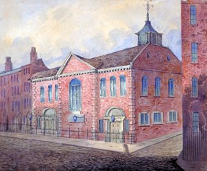 Ansicht der Kirche St. Georg der Märtyrer, Queen Square, Holborn, London, ca. 1815 von William Pearson