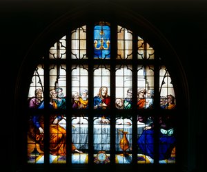 Detail des Kapellenfensters, das 
