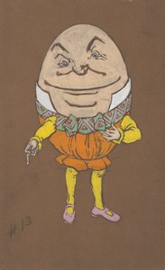 Humpty Dumpty Kostümdesign für Alice im Wunderland