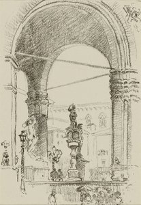 Loggia dei Lanzi von William Penhallow Henderson