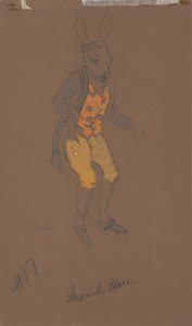 Märzhase (Kostümentwurf für Alice im Wunderland, 1915) von William Penhallow Henderson