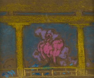 Studie für Szene in Die Tochter des Himmels, Santa Fe, 1915 von William Penhallow Henderson