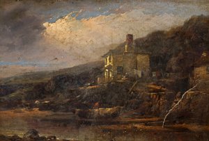 Fischerhütte, Allsands, Süd-Devon von William Pitt