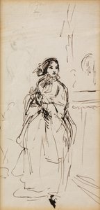 Eilendes Mädchen von William Powell Frith