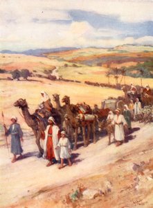 Jakob kehrt nach Kanaan zurück, Genesis xxxi von William Pratt