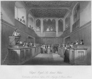 Königliche Kapelle - St. James Palace, um 1841