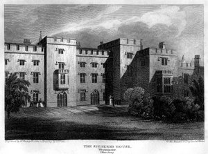 Das Haus des Sprechers, Westminster, London, 1815