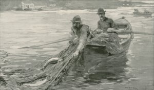 Lachsfischen am Fraser River, British Columbia von William Rainey