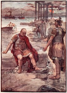 Der verbannte Marius in den Ruinen von Karthago, Illustration aus 