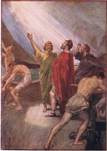 Timoleon segelt nach Sizilien, aus Plutarch Lives, veröffentlicht von T C & E C Jack Ltd