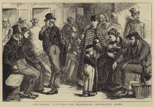 Australische Skizzen, das Melbourne Immigrantenheim
