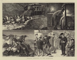 Urlaubsskizzen in den Highlands von William Ralston