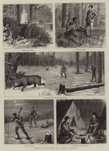 Elchjagd in Nova Scotia von William Ralston