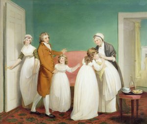 Geburt des Erben, ca. 1799 von William Redmore Bigg