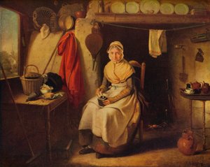 Häuscheninterieur in Lexden, Essex, 1802