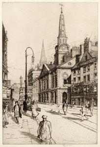 Das Alte Rathaus, Dundee, um 1930 von William Renison