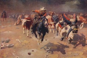 Die Stampede, um 1912