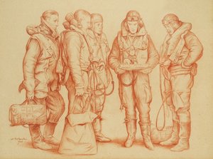 Besatzung des Whitley Bombers von William Rothenstein