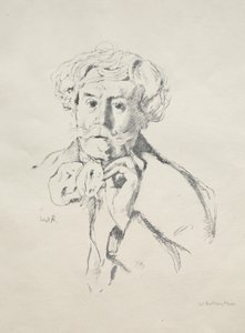 Edmond de Goncourt, 1897 von William Rothenstein