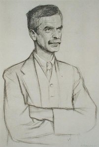 Porträt von John Lawrence Le Breton Hammond von William Rothenstein