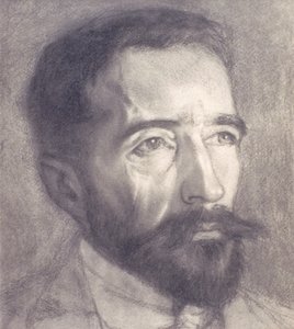 Porträt von Joseph Conrad (1857-1924) von William Rothenstein