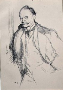Porträt von Thomas Hardy (1840-1928) aus der Serie 