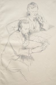 Ricketts und Shannon von William Rothenstein