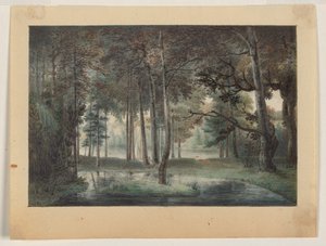 Blick vom Anwesen des Künstlers, Springland, oder die elysische Laube von William Russell Birch