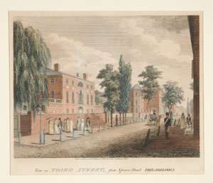 Ansicht in der Third Street, von der Spruce Street Philadelphia